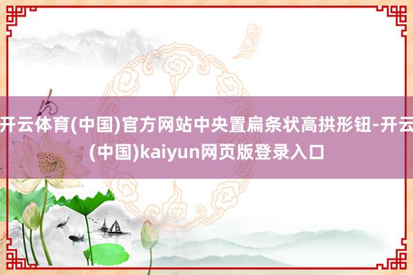 开云体育(中国)官方网站中央置扁条状高拱形钮-开云(中国)kaiyun网页版登录入口